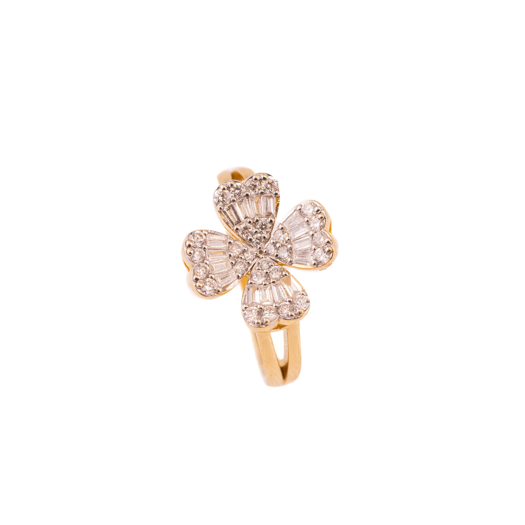 Diamond Baguette Bloom Ring
