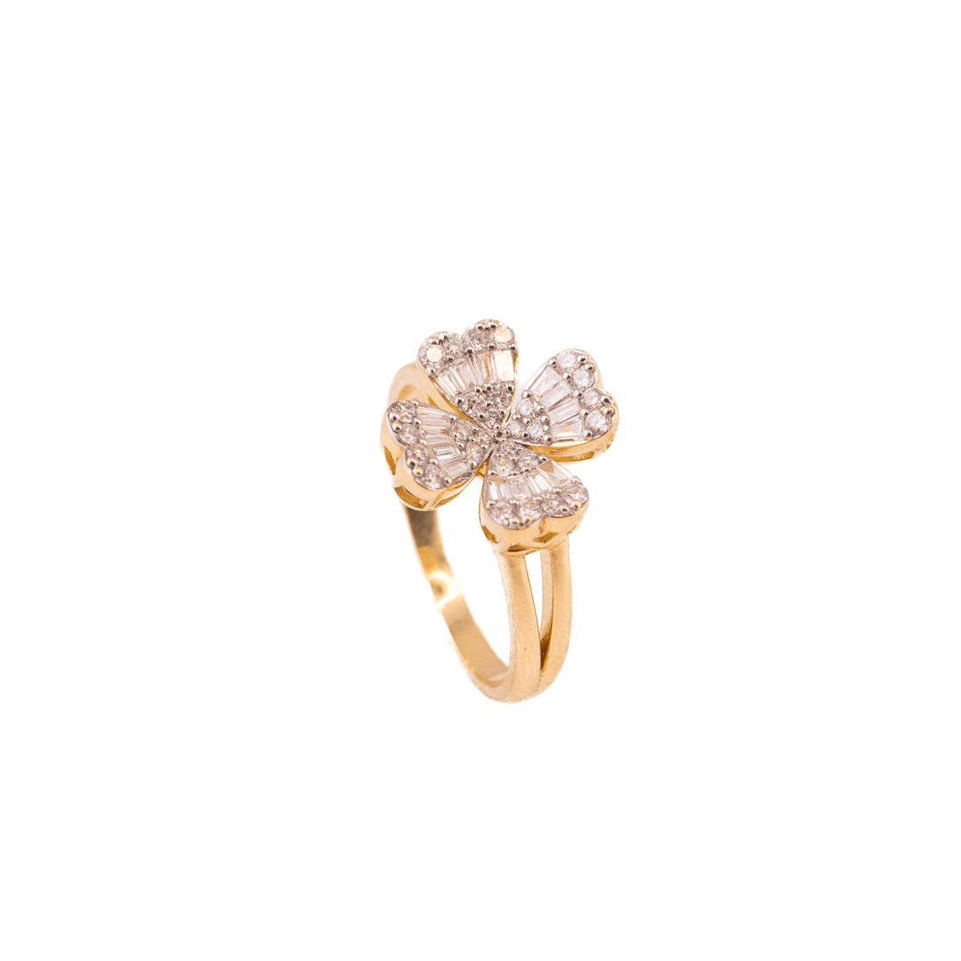 Diamond Baguette Bloom Ring