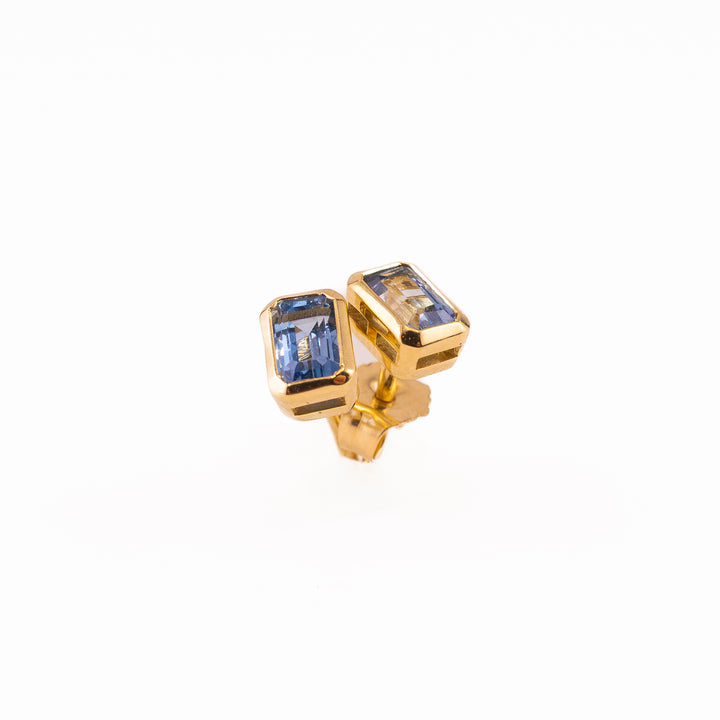 Sky Blue Aquamarine Studs