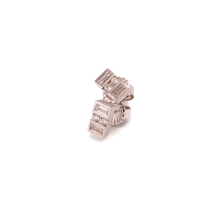 Deco Diamond Square Studs