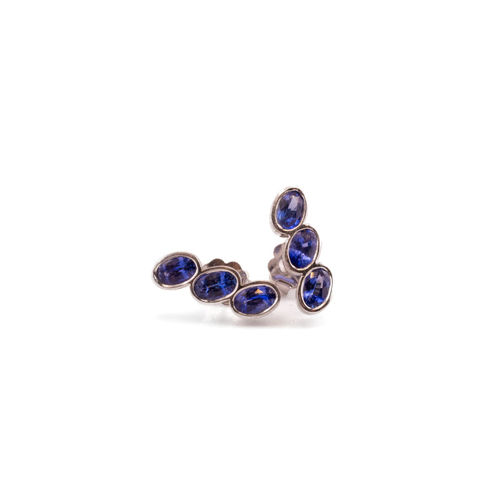 The Sapphire Cascade Studs