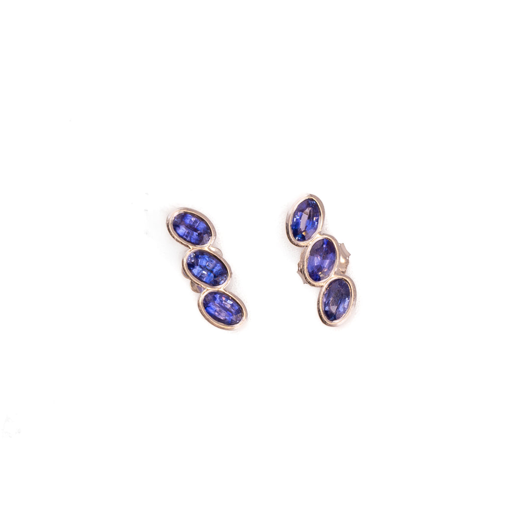 The Sapphire Cascade Studs