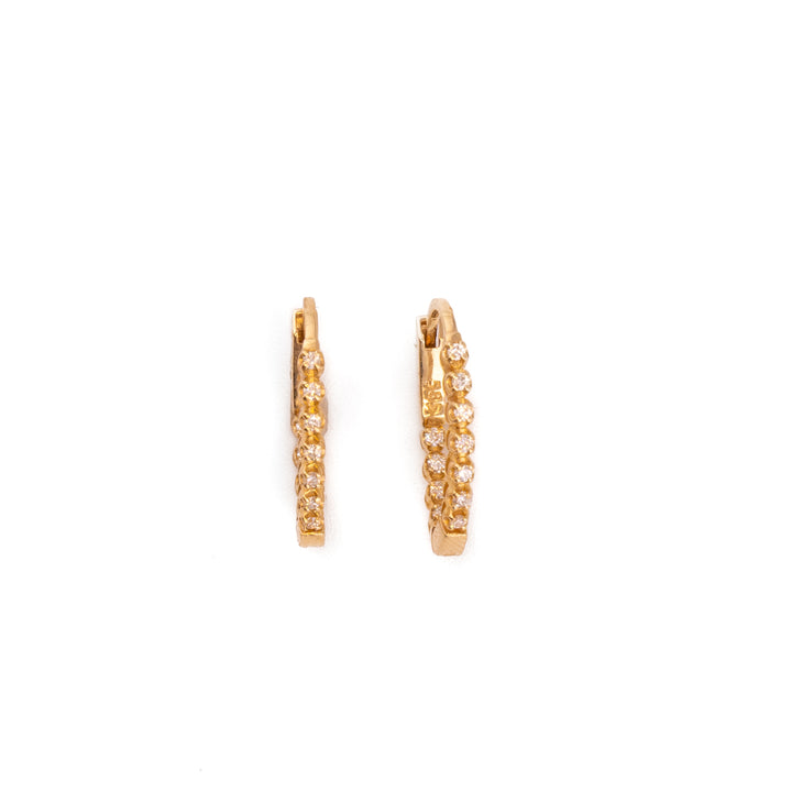 Sunbeam Diamond Hoops