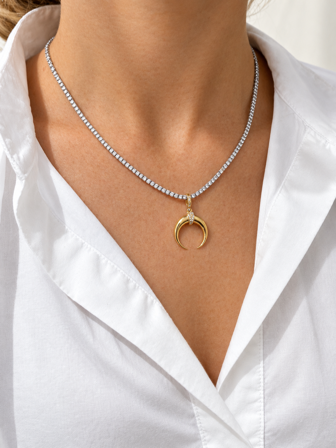 Crescent Horn Pendant