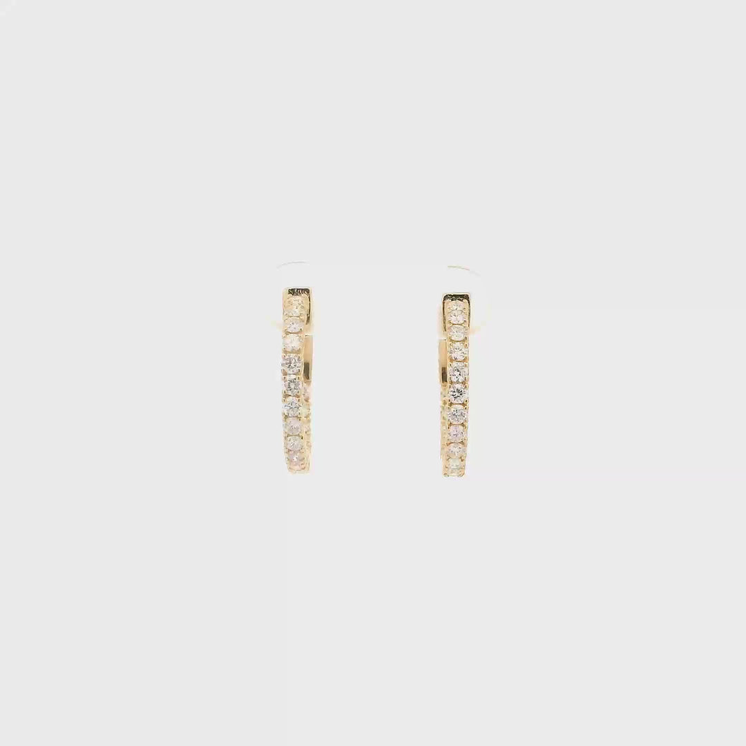 Athena Diamond Hoops