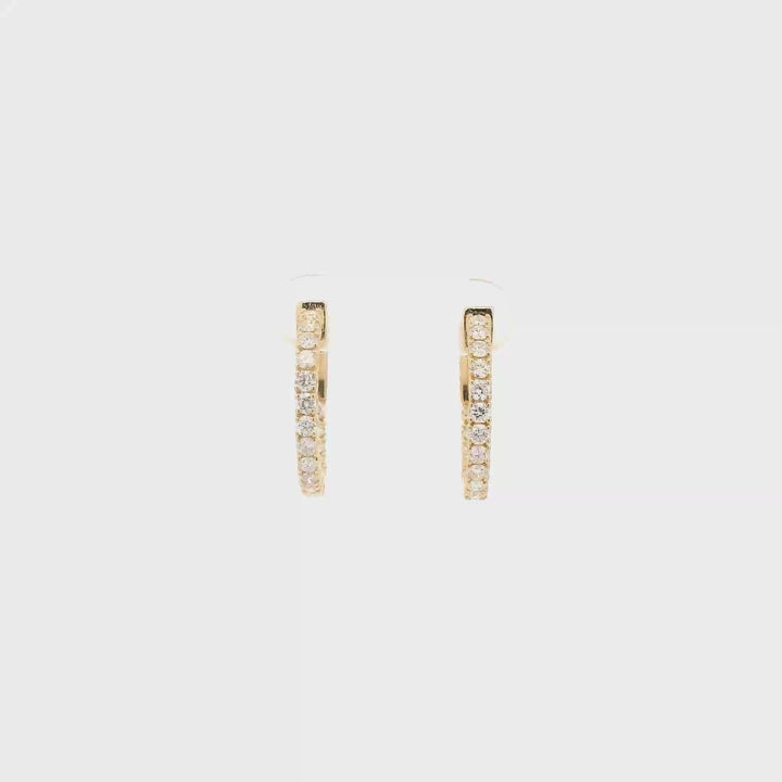 Athena Diamond Hoops