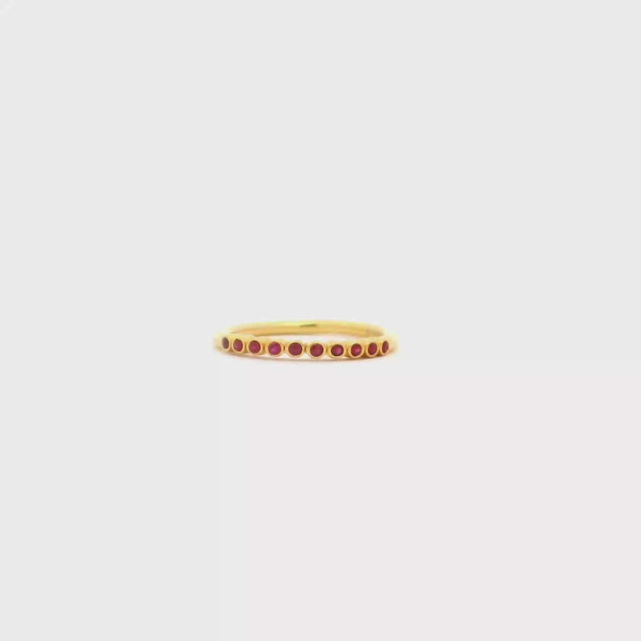 Ruby Halo Ring